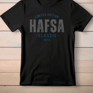 HAFSA Classic Black Tee Shirt